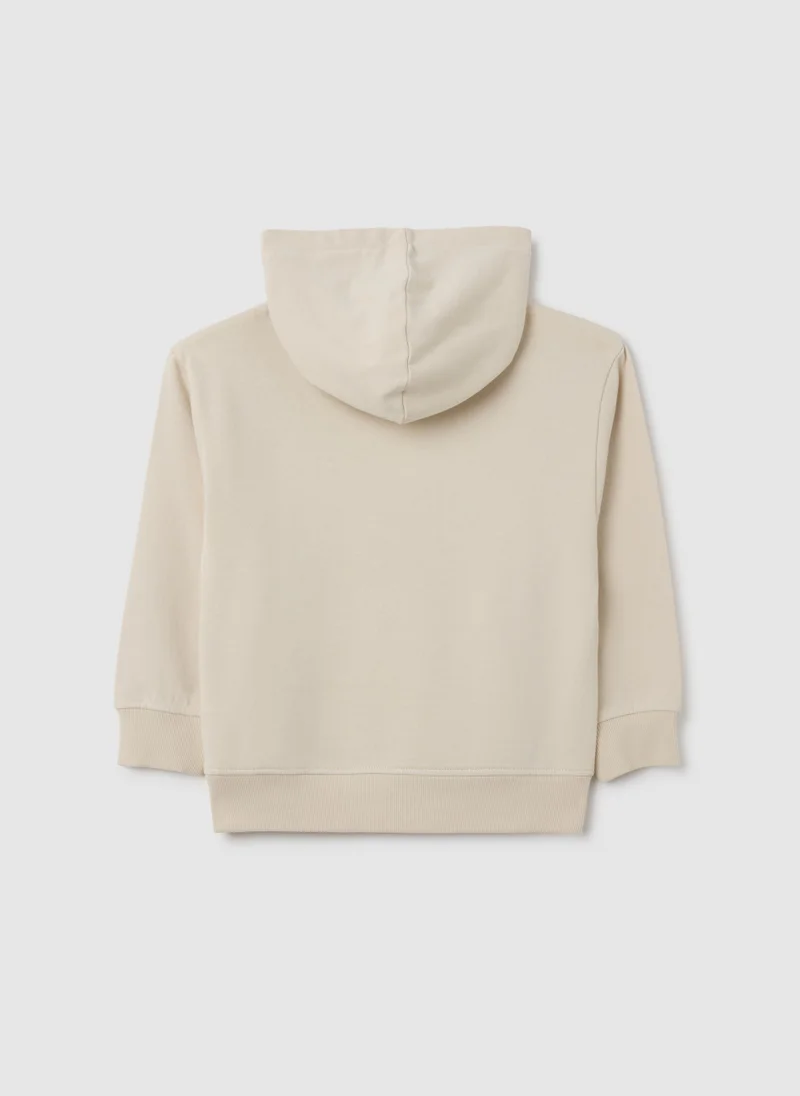 Ovs OVS Beige Regular Fit Kids' Sweatshirt In Pure Cotton